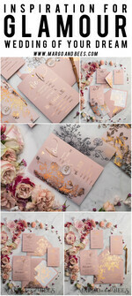 WEDDING INVITATIONS gold / rose gold / silver / glitter  Luxury Vellum Gold Foil Wedding Invitations, Elegant Blush Pink Wedding Invitation Suite, Glamour Wedding Cards, Golden Shine Wedding Invitation Suite69