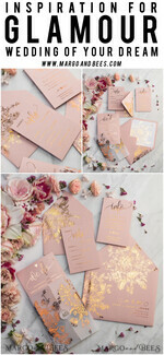 WEDDING INVITATIONS gold / rose gold / silver / glitter  Luxury Vellum Gold Foil Wedding Invitations, Elegant Blush Pink Wedding Invitation Suite, Glamour Wedding Cards, Golden Shine Wedding Invitation Suite69