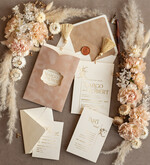 WEDDING INVITATIONS gold / rose gold / silver / glitter Custom Wedding invitations  velvet crem pocket, Elegant gold tassel Wedding Invitations, Gold Wedding Invitation Suite,  Luxury wedding Cards6