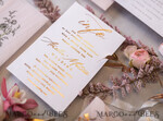 WEDDING INVITATIONS gold / rose gold / silver / glitter Glamour Golden Shine Wedding Invitations, Romantic Blush Pink Wedding Invitation Suite, Luxury Gold Foil Wedding Cards, Elegant White Vellum Invites16