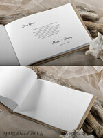 Preonalised wedding Guestbook, Rustic Beach Photo Book Burlap Instax Wedding Photo Guestbook Burlap6