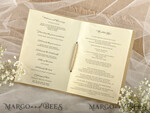 MENU & PROGRAMS rustic Rustic Wedding Program with Burlap, Barn Wedding Program, Eco Romantic Personalized Cards with Twine, Simple Rustic Lace Wedding Program, Elegant Booklet Rustic6
