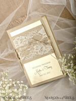 MENU & PROGRAMS rustic Rustic Wedding Program with Burlap, Barn Wedding Program, Eco Romantic Personalized Cards with Twine, Simple Rustic Lace Wedding Program, Elegant Booklet Rustic6
