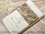 MENÜ & PROGRAMME  
 rustikal Rustikales Hochzeitsprogramm mit Holzd decoration, Scheunenhochzeitsprogramm, ökologisch romantische personalisierte Karten mit Schnur, einfaches ecrufarbenes Hochzeitsprogramm, elegantes Heft rustikale Hochzeitskarten7