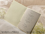 MENU & PROGRAMS rustic Eco Brown Wedding Program with twine, Barn Wedding Program, Rustic Romantic Personalized Cards, Simple Rustic Wedding Program, Elegant Booklet Wedding Cards7