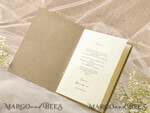 MENU & PROGRAMS rustic Ecru Rustic Wedding Program with Wooden hearts, Barn Wedding Program, Eco Romantic Personalized Cards with Twine, Simple Rustic Lace Wedding Program, Elegant Booklet Rustic Wedding Cards7