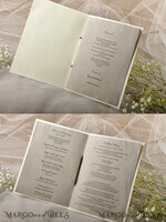 MENU & PROGRAMS rustic Rustic Dandelion Wedding Program with twine, Barn Wedding Program, Eco Romantic Personalized Cards, Simple Rustic Lace Wedding Program, Elegant Booklet Brown Wedding Cards7