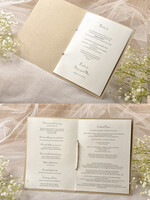 MENU & PROGRAMS rustic Ecru Rustic Wedding Program with Lace, Barn Wedding Program, Eco Romantic Personalized Cards with Twine, Simple Rustic Lace Wedding Program, Elegant Booklet Rustic Wedding Cards8