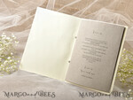 MENU & PROGRAMS rustic Rustic Wedding Program with Lace, Barn Wedding Program, Eco Romantic Personalized Cards with Twine, Simple Rustic Lace Wedding Program, Elegant Booklet Brown Wedding Cards8