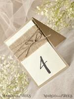 MENU & PROGRAMS rustic Rustic Wedding Program with Burlap, Barn Wedding Program, Eco Romantic Personalized Cards with Twine, Simple Rustic Wedding Program, Elegant Wooden Booklet Ecru Wedding Cards4