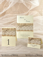 MENU & PROGRAMS rustic Rustic Wedding Program with Lace, Barn Wedding Program, Eco Romantic Personalized Cards with Twine, Simple Rustic Wedding Program, Elegant Booklet Ecru Wedding Cards4