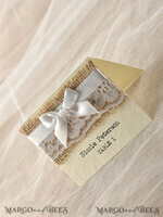 MENU & PROGRAMS rustic Rustic Wedding Program with Lace, Barn Wedding Program, Eco Romantic Personalized Cards with Ribbon, Simple Rustic Wedding Program, Elegant Booklet Ecru Wedding Cards4
