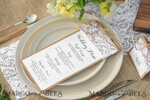 MENU & PROGRAMS rustic Rustic Wedding Menu with Lace, Barn Wedding Dinner Menu, Eco Romantic Personalized Cards, Kraft Wedding Menu, Simple Rustic Lace Wedding Menu, Elegant Cards    2