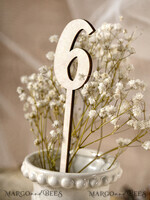 TABLE DECOR SIGNS Wood Eco Rustic Table numbers Wooden Rustic Wedding Table Number, Elegant Simple Table Numbers, Handmade Minimalist Wedding Table Décor, Romantic 3D Natural Wood Table Sign, Editable Wording2