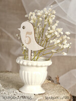 TABLE DECOR SIGNS Wood Eco Rustic Table numbers Wooden Rustic Wedding Table Number, Elegant Simple Table Sign, Handmade Minimalist Wedding Table Décor, Bird Shaped Wooden Table Sign, Editable 3D Lasercut Sign2