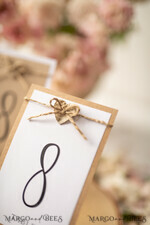 TABLE DECOR SIGNS Wood Eco Rustic Table numbers Vintage Eco Wedding Table Numbers, Rustic Birch Heart and Burlap Twine Wedding Table Cards, Bespoke Eco Paper Wedding Decor,  Rustic Handmade Wedding Stationery11