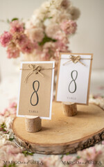 TABLE DECOR SIGNS Wood Eco Rustic Table numbers Vintage Eco Wedding Table Numbers, Rustic Birch Heart and Burlap Twine Wedding Table Cards, Bespoke Eco Paper Wedding Decor,  Rustic Handmade Wedding Stationery11