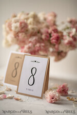 TABLE DECOR SIGNS Wood Eco Rustic Table numbers White Rustic Wedding Table Numbers, Simple Barn Wedding Table Cards, Eco Romantic Personalized Cards, Elegant Brown Wedding Table Décor, Handmade Table Numbers9