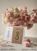 TABLE DECOR SIGNS Wood Eco Rustic Table numbers White Rustic Wedding Table Numbers, Simple Barn Wedding Table Cards, Eco Romantic Personalized Cards, Elegant Brown Wedding Table Décor, Handmade Table Numbers9