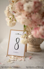 TABLE DECOR SIGNS Wood Eco Rustic Table numbers White Rustic Wedding Table Numbers, Simple Barn Wedding Table Cards, Eco Romantic Personalized Cards, Elegant Brown Wedding Table Décor, Handmade Table Numbers9