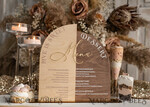 TABLE DECOR SIGNS Wood Eco Rustic Table numbers Acrylic Arch Dessert Menu, Ivory Frozen Acrylic gold Candy Bar Sign, Gold Plexi Table Dessert Menu Menu Combo Luxury Wedding Table Decor, Wedding Signage Golden15