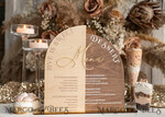 TABLE DECOR SIGNS Wood Eco Rustic Table numbers Acrylic Arch Dessert Menu, Ivory Frozen Acrylic gold Candy Bar Sign, Gold Plexi Table Dessert Menu Menu Combo Luxury Wedding Table Decor, Wedding Signage Golden15