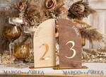 TABLE DECOR SIGNS Wood Eco Rustic Table numbers Rustic Wood Half Arch Wedding Table Numbers, Wooden Gold Plexi Table Numbers, Country Barn Wedding Table Decor, Wedding Signage Wood Golden mirror table numbers25