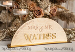 TABLE DECOR SIGNS Wood Eco Rustic Table numbers Rustic Wood and Golden Top Table Mr Mrs signs with stand, Country Barn Top Table Sign, Wood & Golden Top Table Mr Mrs signs, Country Barn Wedding Table Decor Centerpieces14