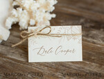 PLACE CARDS / TABLE CARDS Beach/marine/ Destionation Wedding Theme Beach Ivory Wedding Place Cards with Natural Burlap Twine and Starfish, Sea Theme Name Tags For Your Wedding Tables, Romantic Wedding Place Tags, Editable Text3