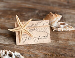 PLACE CARDS / TABLE CARDS Beach/marine/ Destionation Wedding Theme Elegant Marine Wedding Place Cards with Twine, Starfish and Map Graphic, Marine Name Tags for Your Wedding Tables, Destination Travel Wedding Place Tags2