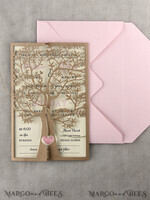 WEDDING INVITATIONS lasercut  laser Cut Rustic Wedding Invitation Set, Rustic Wedding Invitations Tree, Rustical Laser Cut Tree Wedding Cards, tree of life invitation suite9