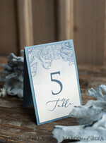 TABLE DECOR SIGNS Beach/marine/ Destionation Wedding Theme Romantic Sea Ocean Wedding Table Numbers, Destination Ecru and Dusty Blue Table Numbers, Marine Table Cards, Dusty Blue Beach Wedding Table Décor, Editable Text2