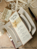 MENU & PROGRAMS Beach/marine/ Destionation Wedding Theme Romantic Blue Beach Wedding Menu, Destination Wedding Menu with Raffia Twine, Deckle-edge Marine Menu Cards, Sea Ocean Wedding Menu, Unique Shell Wedding Menu 6