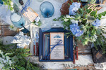 MENU & PROGRAMS Beach/marine/ Destionation Wedding Theme Romantic Blue Beach Wedding Menu, Destination Wedding Menu with Raffia Twine, Deckle-edge Marine Menu Cards, Sea Ocean Wedding Menu, Unique Shell Wedding Menu 3