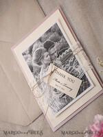 THANK YOU CARDS rustic Thank you Wedding Set6