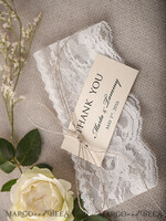 THANK YOU CARDS rustic Thank you Wedding Set6