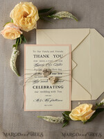 THANK YOU CARDS rustic Thank you Wedding Set6