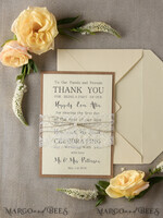 THANK YOU CARDS rustic Thank you Wedding Set5