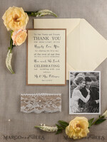 THANK YOU CARDS rustic Thank you Wedding Set5