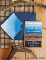 THANK YOU CARDS rustic Thank you cards winter rustic   5