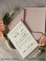 THANK YOU CARDS modern/romantic Personalized thank you cards   4