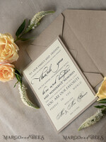 THANK YOU CARDS modern/romantic Thank you Wedding Set2