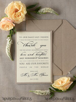 THANK YOU CARDS modern/romantic Thank you Wedding Set2