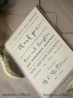 THANK YOU CARDS modern/romantic thank you cards4