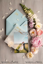 THANK YOU CARDS modern/romantic Custom handmade thank you cards for guests3