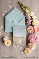 THANK YOU CARDS modern/romantic Custom handmade thank you cards for guests3