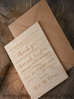 THANK YOU CARDS wood Wedding thank you cards wooden4