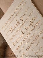 THANK YOU CARDS wood Wedding thank you cards wooden4