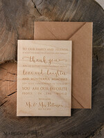 THANK YOU CARDS wood Wedding thank you cards wooden4