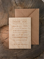 THANK YOU CARDS wood Personalised thank you cards rustic5